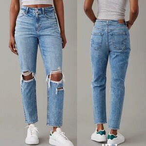 AMERICAN EAGLE Strigid Ripped Mom Jean SZ 12